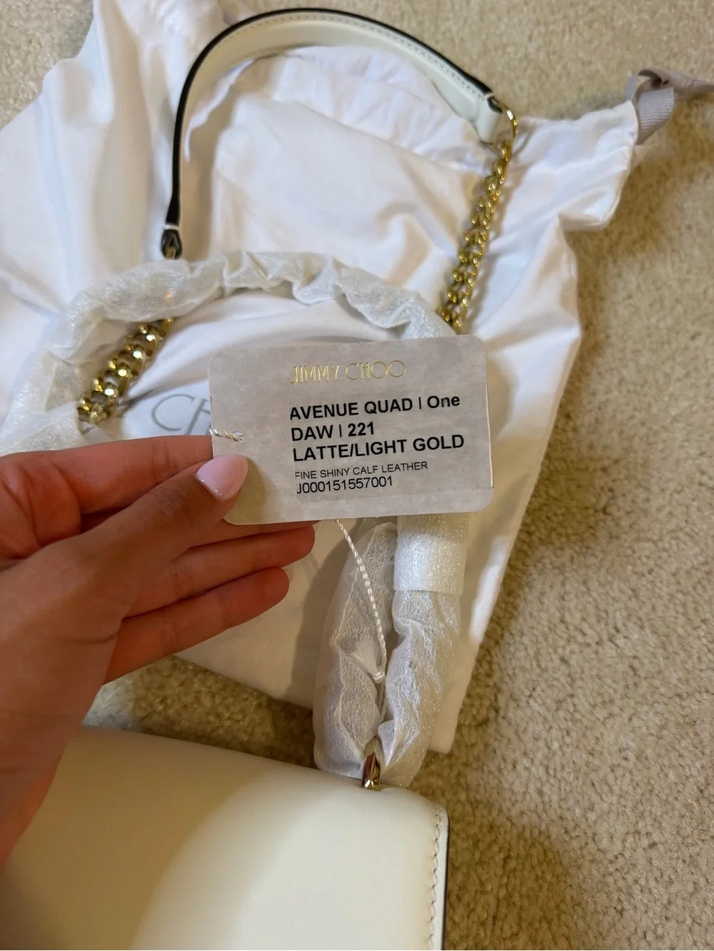 Jimmy Choo Crossbody White NWT